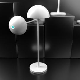 Wireless table lamp with LED signal