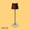 Lampada da tavolo ricaricabile con base in ceramica di Vietri Mod. Vietri